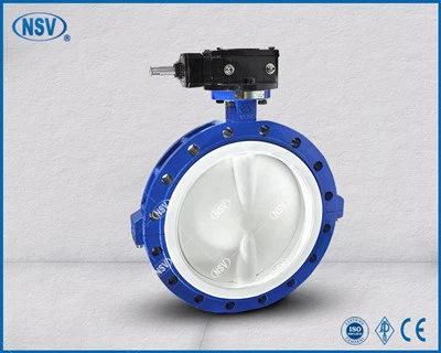 วาล์วปีกผีเสื้อ PTFE แบบมีเส้นเต็ม Nsv